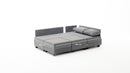 Fly Corner Sofa Bed Right- Brun Hörnsoffa-Säng