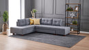 Manama Corner Sofa Bed Left - Grey Corner Sofa-Bed