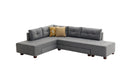 Manama Corner Sofa Bed Left - Grey Corner Sofa-Bed