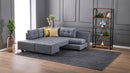 Manama Corner Sofa Bed Left - Grey Corner Sofa-Bed