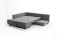 Manama Corner Sofa Bed Left - Grey Corner Sofa-Bed