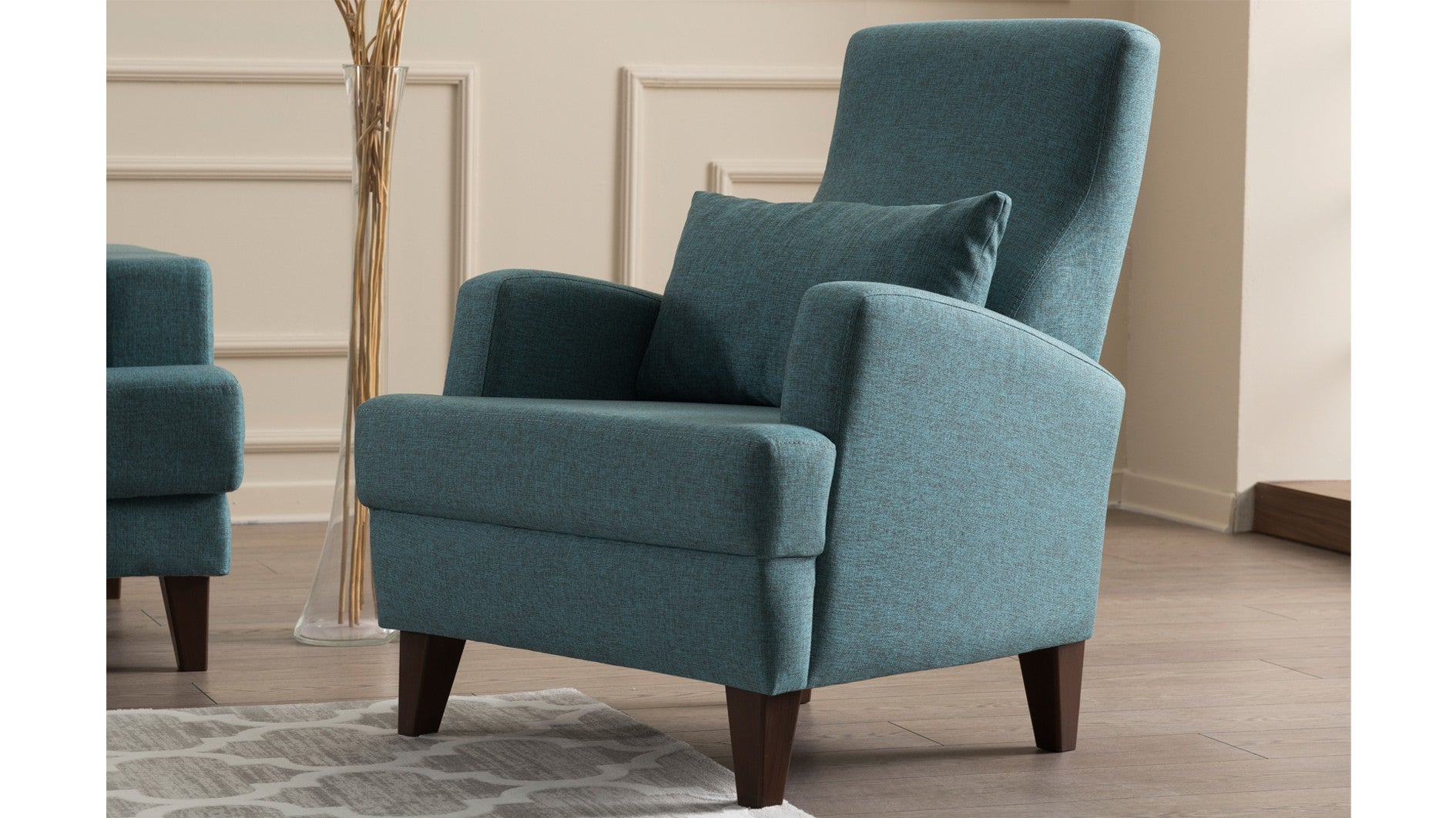 Kana Bergere - Turkos Wing Chair