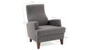 Kana Bergere - Mörkgrå Wing Chair