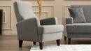 Kana Bergere - Ljusgrå Wing Chair