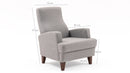 Kana Bergere - Ljusgrå Wing Chair