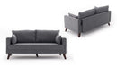 Bella Sofa För 2 Pr - Grå 2-Sitssoffa