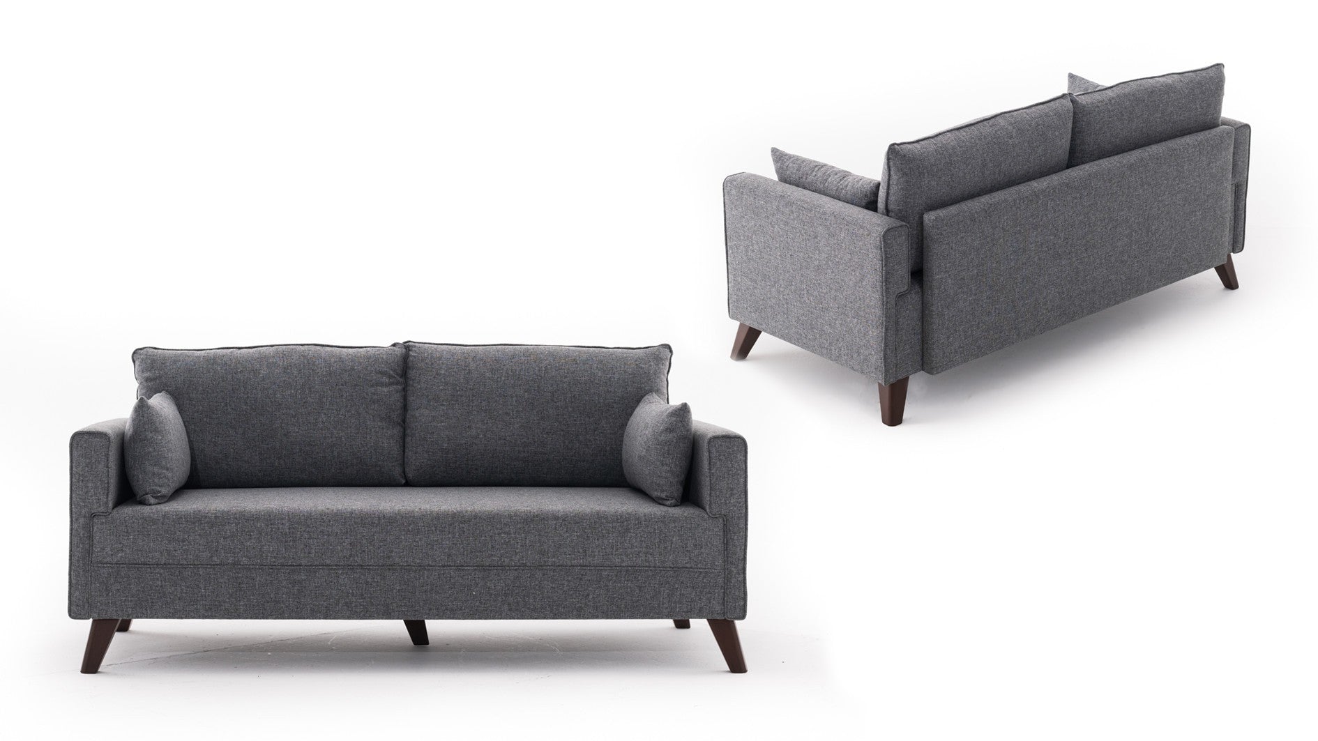 Bella Sofa För 2 Pr - Grå 2-Sitssoffa
