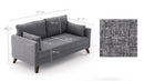 Bella Sofa För 2 Pr - Grå 2-Sitssoffa