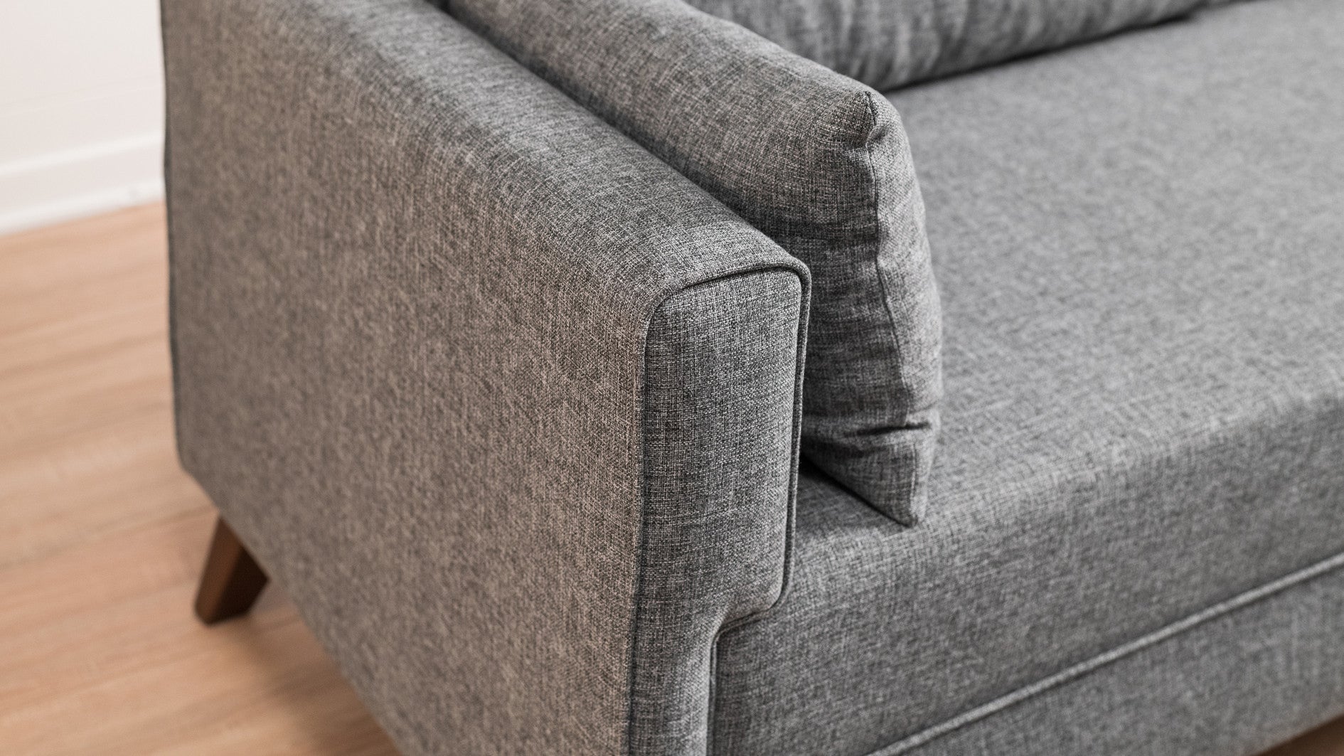 Bella Soffa För 3 Pr - Grå 3-Sits Soffa