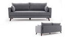 Bella Sängsoffa - Grå 3-Sits Sängsoffa