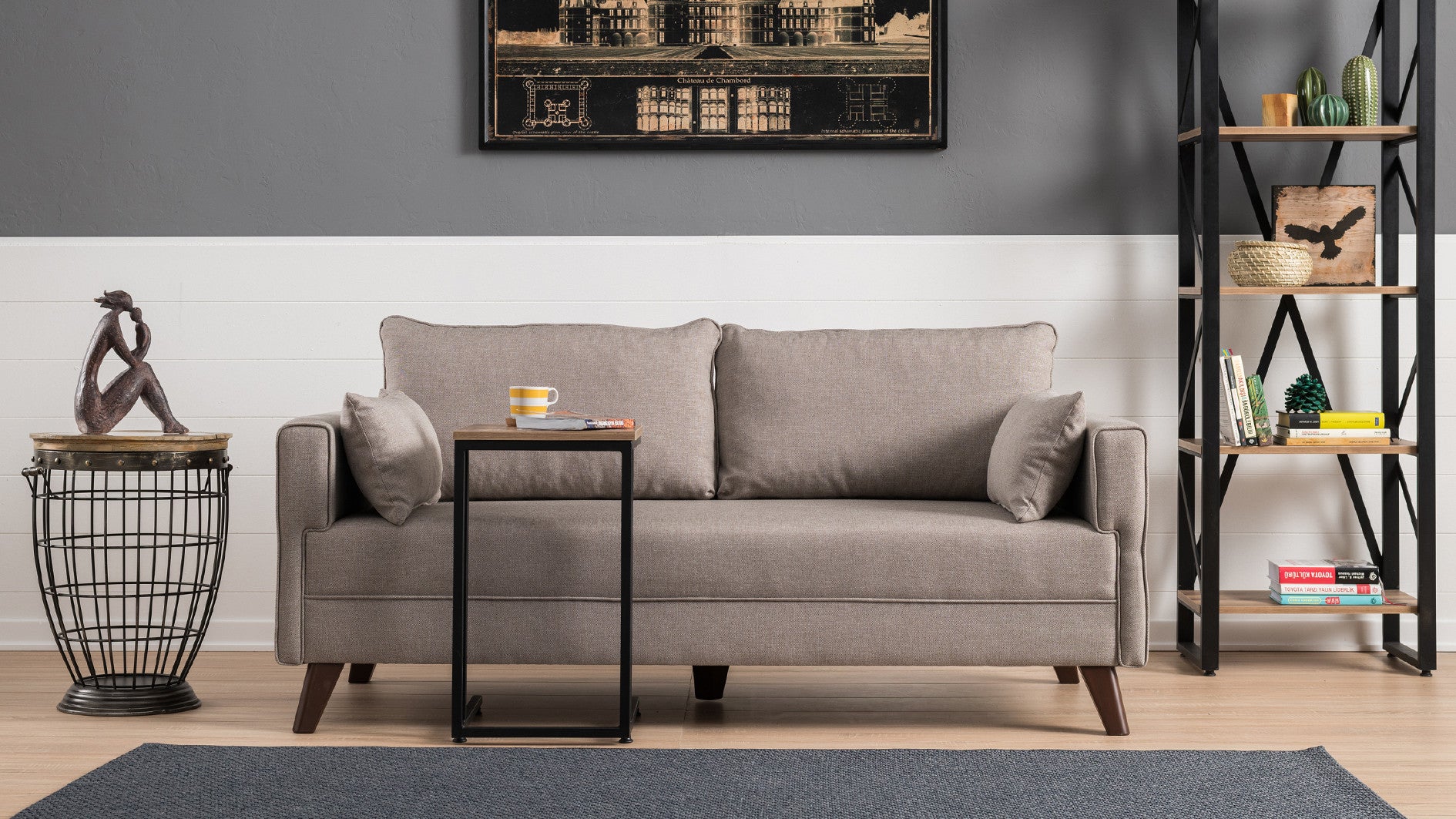 Bella Sofa För 2 Pr - Gräddvitt 2-Sitssoffa