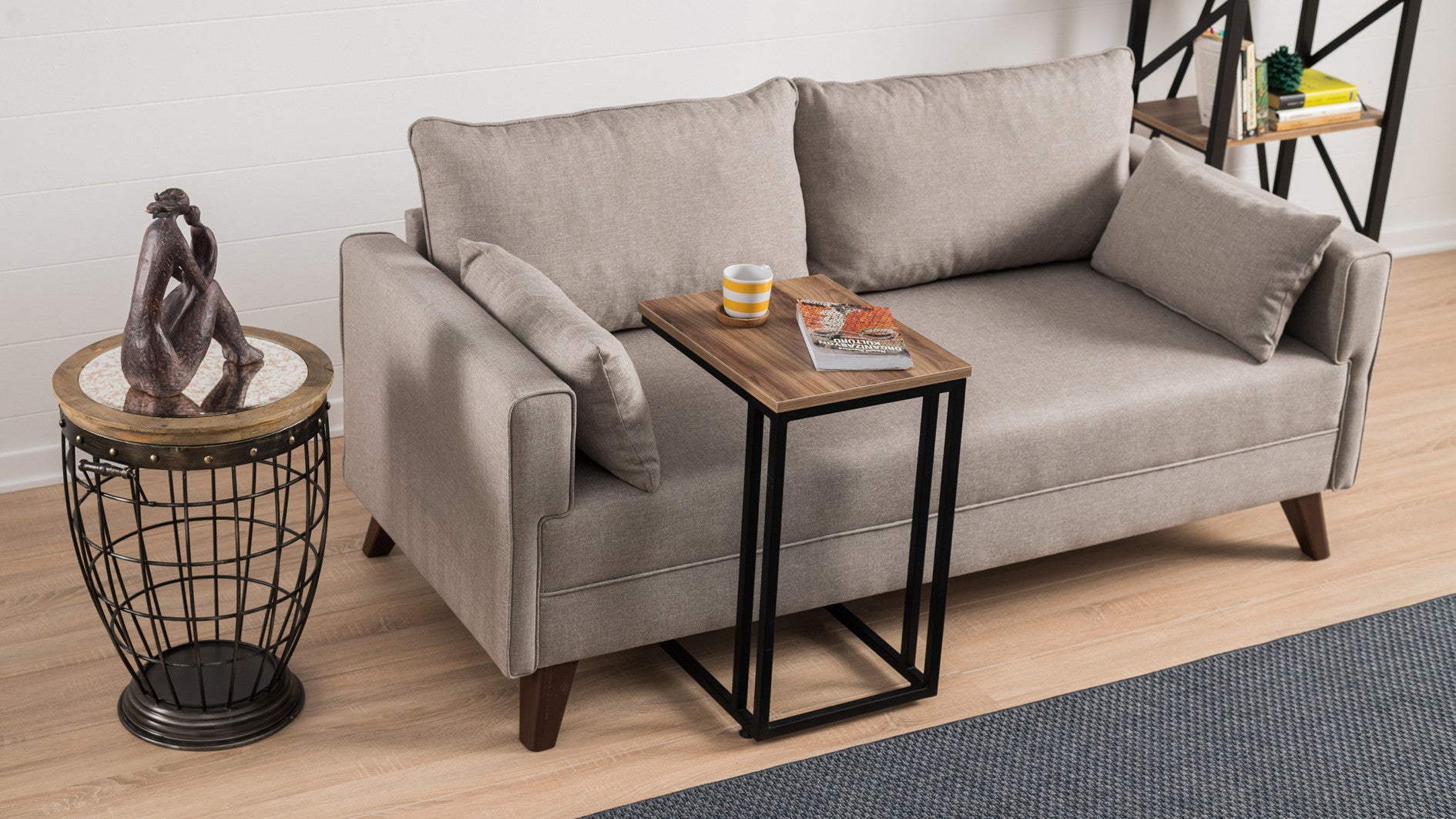 Bella Sofa För 2 Pr - Gräddvitt 2-Sitssoffa