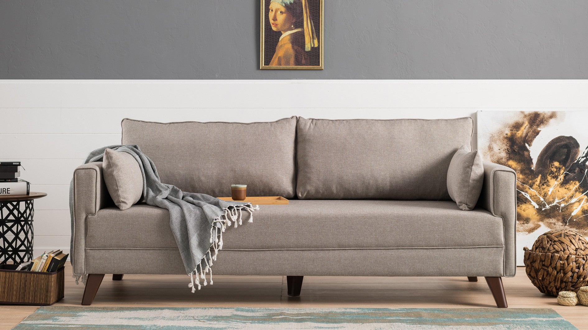 Bella Soffa För 3 Pr - Grädd 3-Sits Soffa