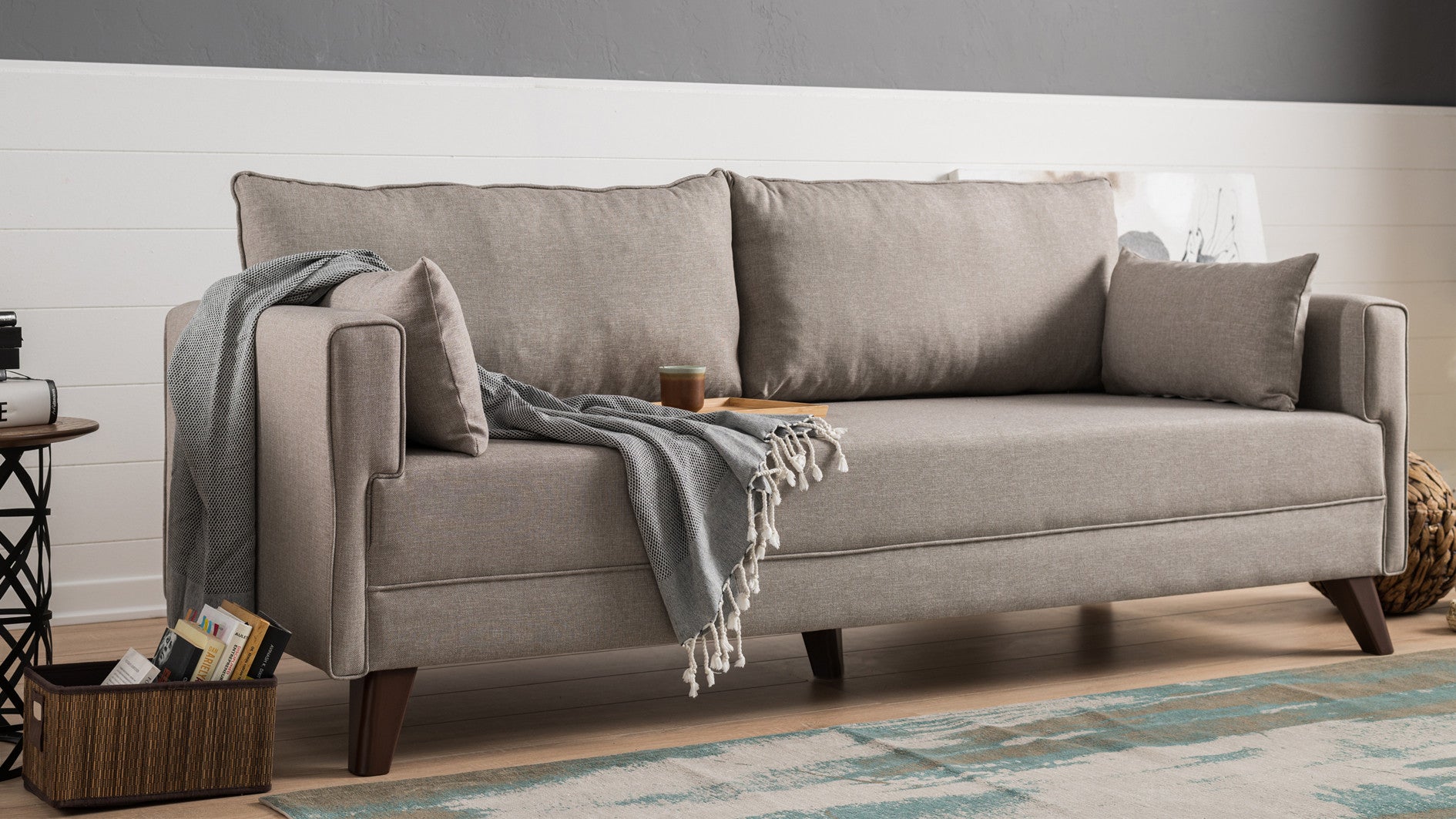 Bella Soffa För 3 Pr - Grädd 3-Sits Soffa
