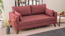 Bella Sofa För 2 Pr - Klementinröd 2-Sitssoffa