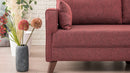 Bella Sofa För 2 Pr - Klementinröd 2-Sitssoffa