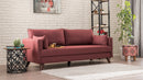 Bella Soffa För 3 Pr - Vinröd 3-Sits Soffa