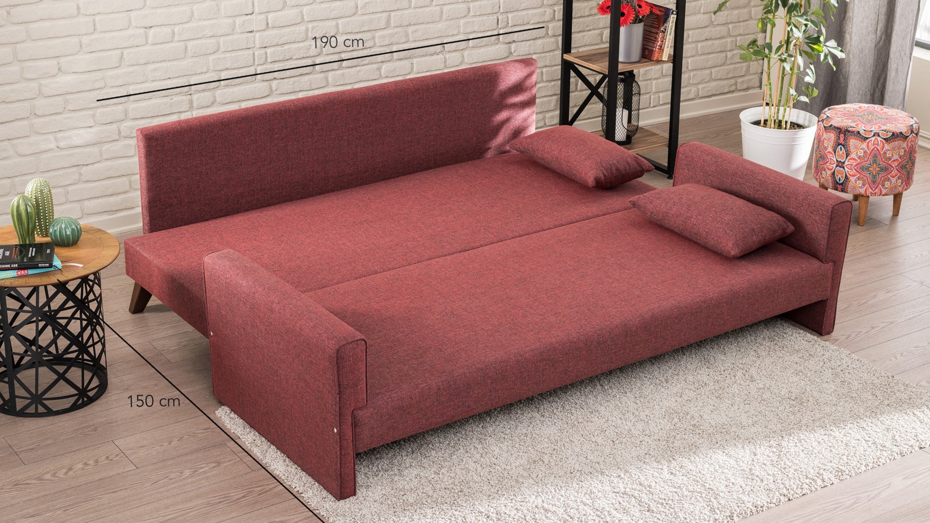Bella Sängsoffa - Karmörn 3-Sits Sängsoffa