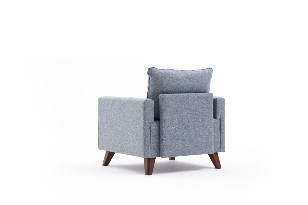 Bella Soft Tekli Koltuk - Blå 1-Sits Soffa