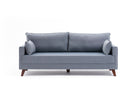 Bella Soft 3-Sits Soffa - Blå 3-Sits Soffa