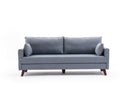 Bella Soft Sängsoffa - Blå 3-Sits Sängsoffa