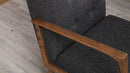 Kemer - Dark Grey Wing Chair