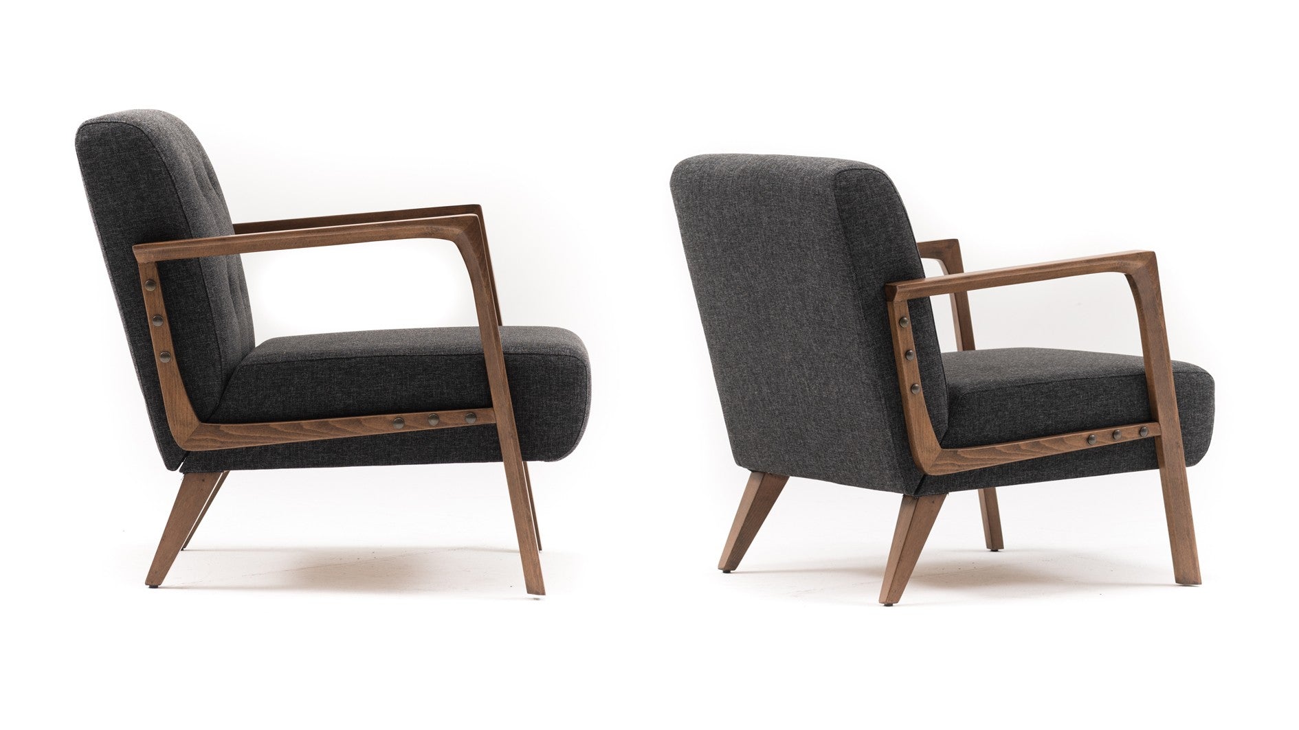 Kemer - Dark Grey Wing Chair