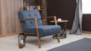 Kemer - Blue Wing Chair