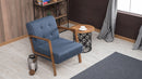 Kemer - Blue Wing Chair