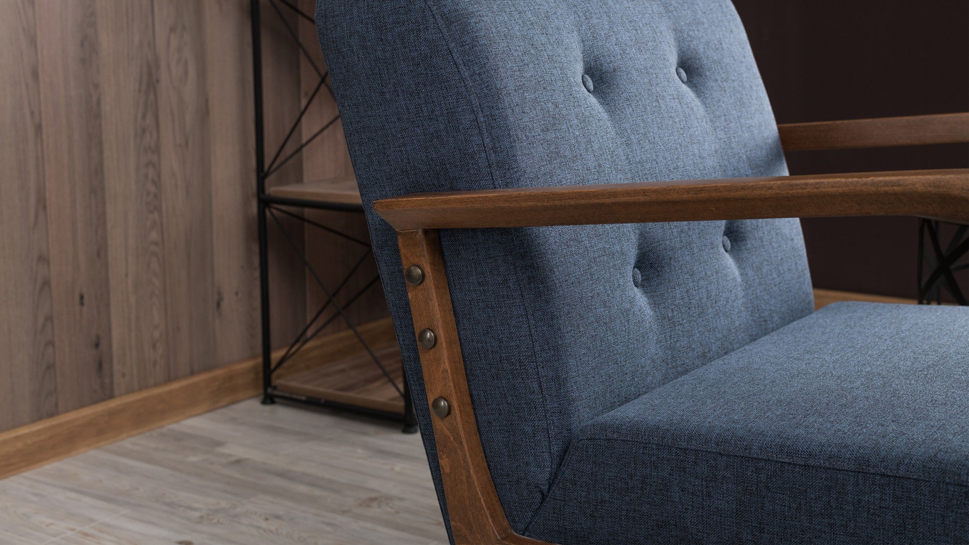 Kemer - Blue Wing Chair
