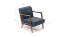 Kemer - Blue Wing Chair