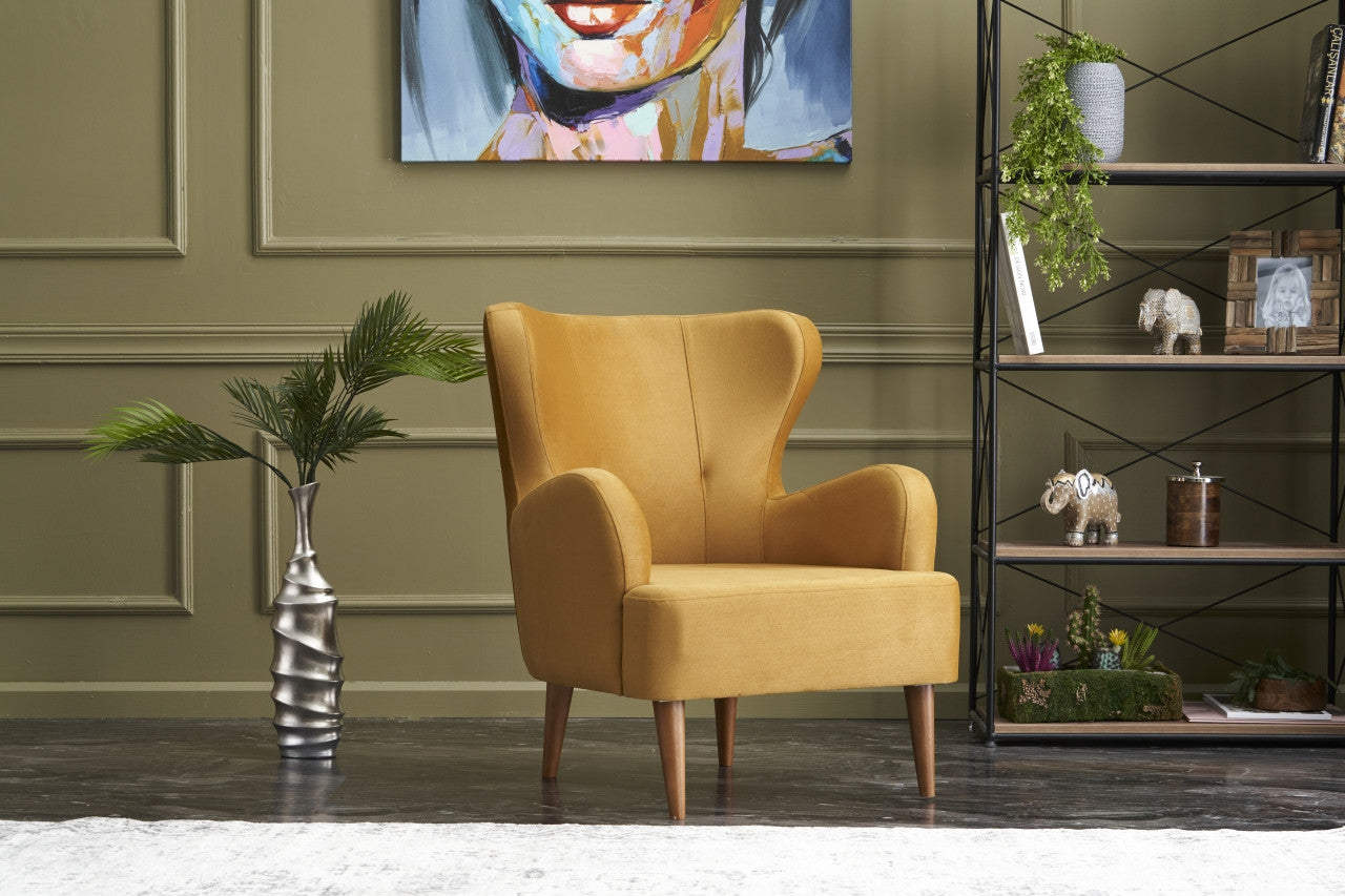 Karina - Guld Vingsoffa
