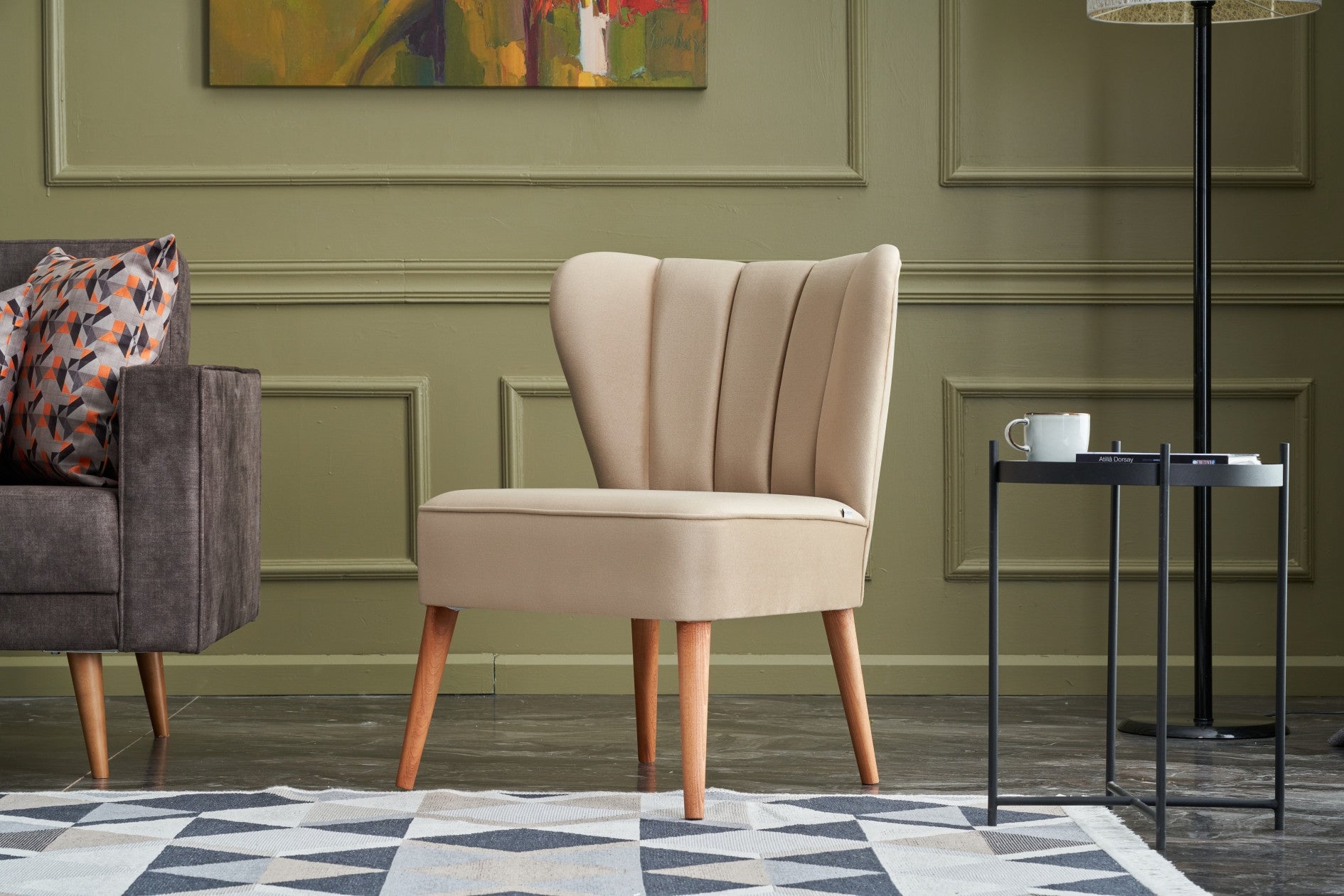Layla - Grädde Wing Chair