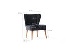 Layla - Antracit Wing Chair