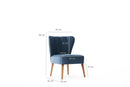 Layla - Blå Wing Chair