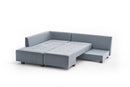 Manama Corner Sofa Bed Left - Light Blue Corner Sofa-Bed