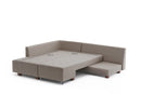 Manama Corner Sofa Bed Left - Cream Corner Sofa-Bed