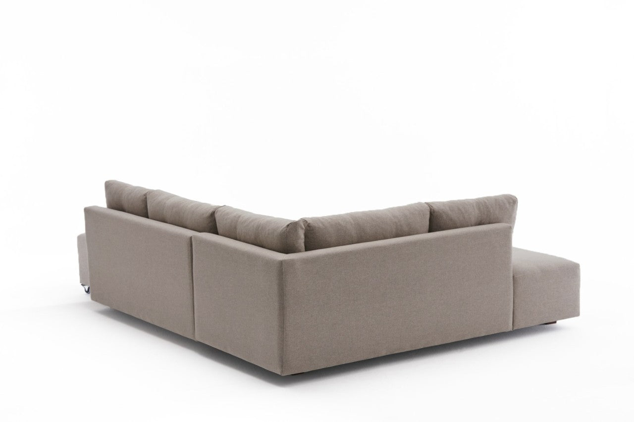 Manama Corner Sofa Bed Left - Cream Corner Sofa-Bed