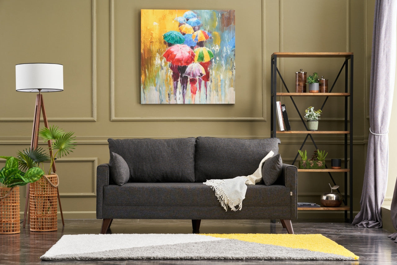 Bella Sofa För 2 Pr - Antracit 2-Sitssoffa