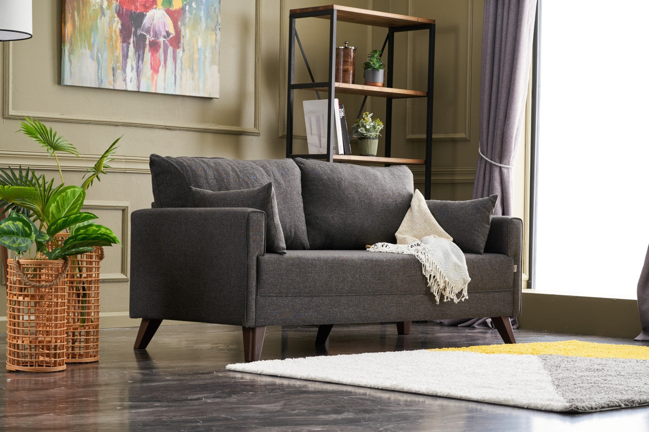 Bella Sofa För 2 Pr - Antracit 2-Sitssoffa