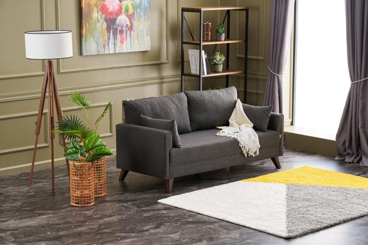 Bella Sofa För 2 Pr - Antracit 2-Sitssoffa