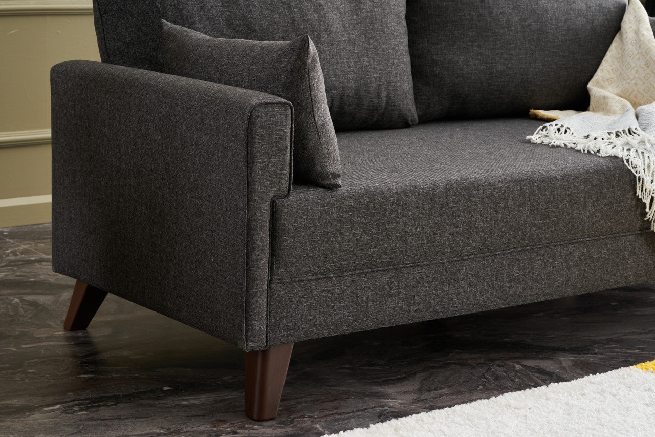 Bella Sofa För 2 Pr - Antracit 2-Sitssoffa
