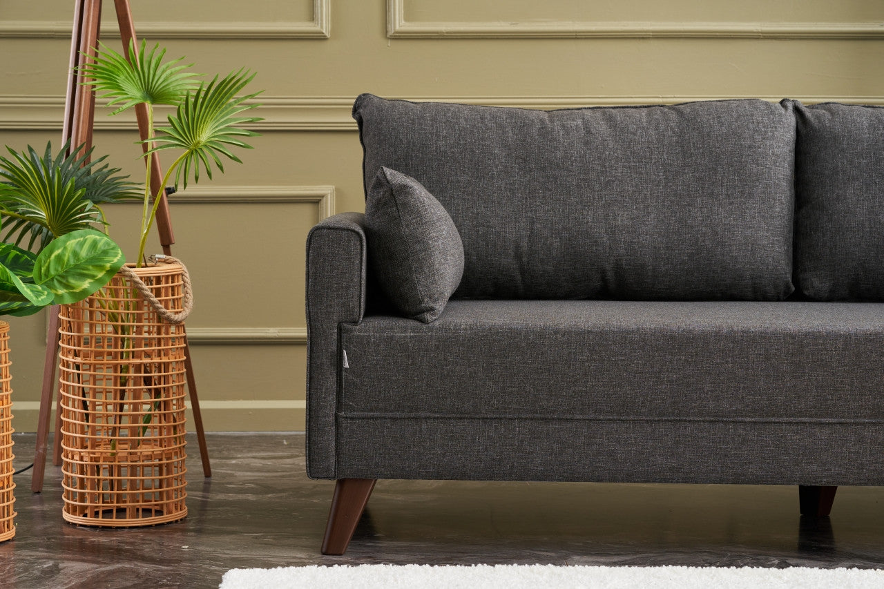 Bella Sofa För 2 Pr - Antracit 2-Sitssoffa
