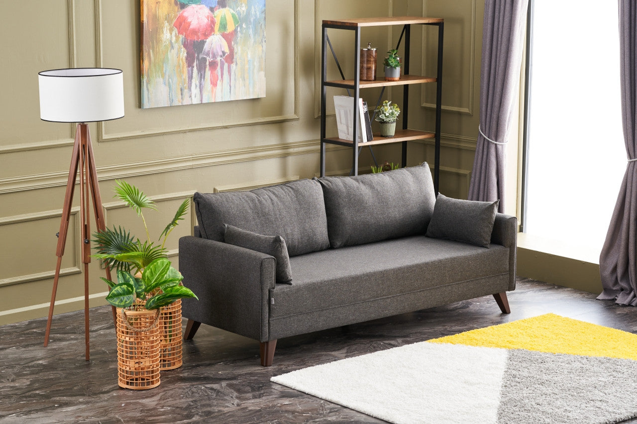 Bella Soffa För 3 Pr - Antracit 3-Sits Soffa