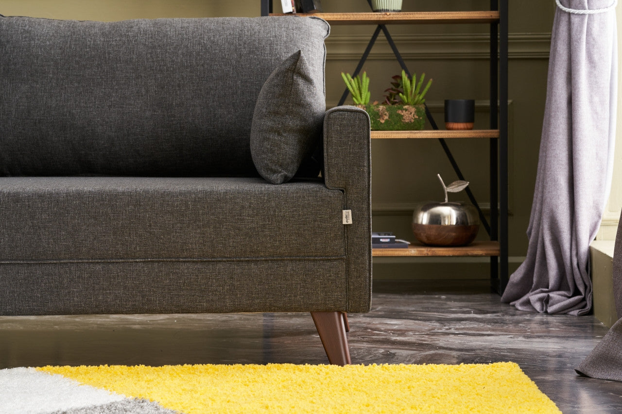 Bella Soffa För 3 Pr - Antracit 3-Sits Soffa