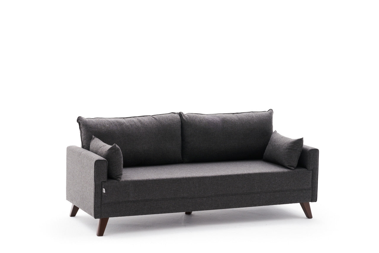 Bella Soffa För 3 Pr - Antracit 3-Sits Soffa