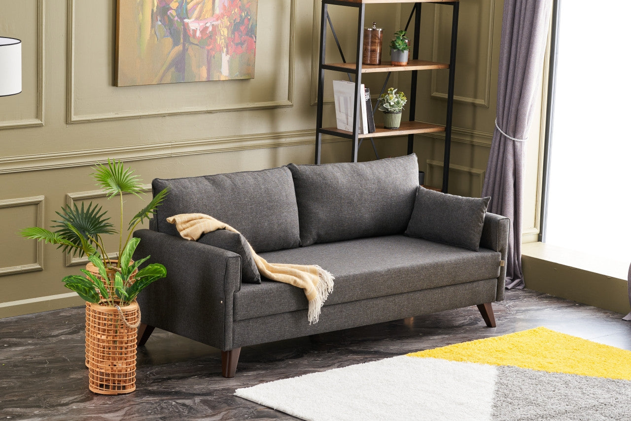Bella Sängsoffa - Anthracite 3-Sits Sängsoffa