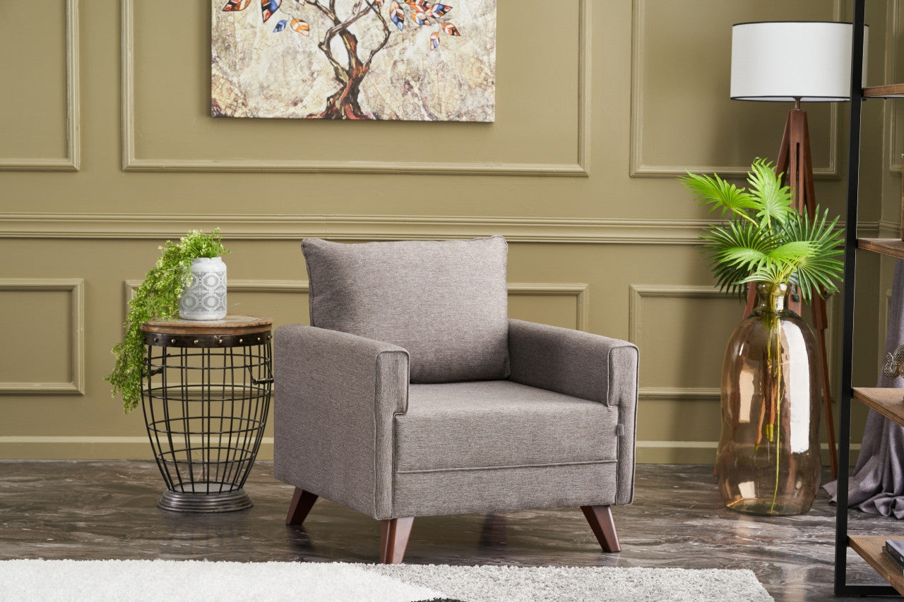 Bella Fåtölj - Brun 1-Sits Soffa