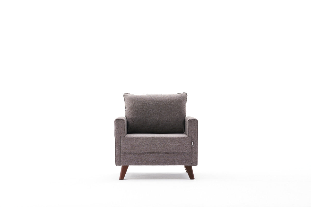Bella Fåtölj - Brun 1-Sits Soffa