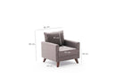 Bella Fåtölj - Brun 1-Sits Soffa